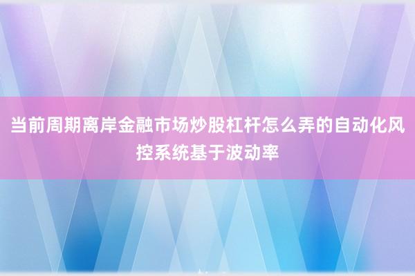 当前周期离岸金融市场炒股杠杆怎么弄的自动化风控系统基于波动率