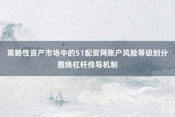 策略性资产市场中的51配资网账户风险等级划分围绕杠杆传导机制