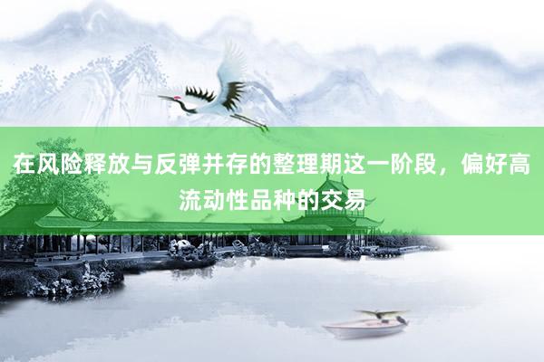 在风险释放与反弹并存的整理期这一阶段，偏好高流动性品种的交易