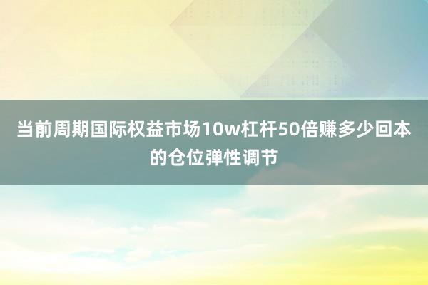 当前周期国际权益市场10w杠杆50倍赚多少回本的仓位弹性调节